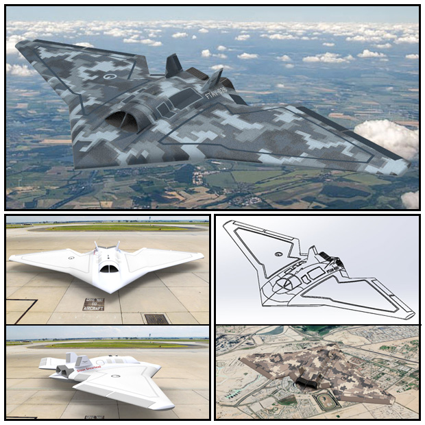 3D Sioux Stealth Drone